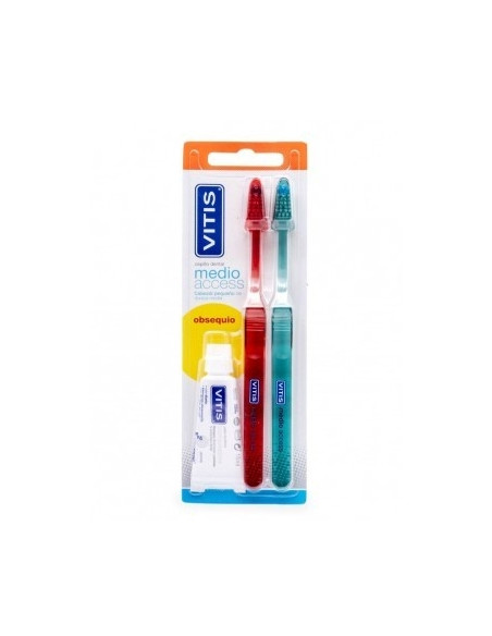Vitis Cepillo Dental Adulto Medio Access 2 unidades