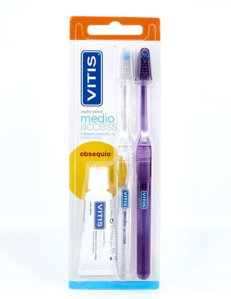 Vitis Cepillo Dental Adulto Medio Access 2 unidades