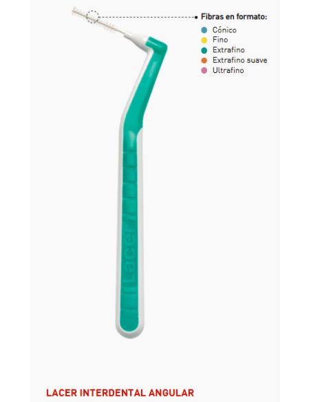 Lacer Cepillo Interdental Angular Extrafino Suave 0.5 mm 6 unidades