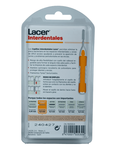 Lacer Cepillo Interdental Recto Extrafino Suave...