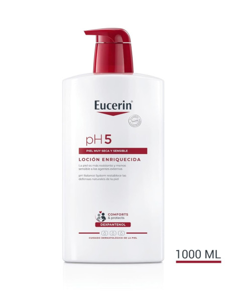 Eucerin pH5 Loción Hidratante Enriquecida Piel Muy Seca y Sensible 1000 ml