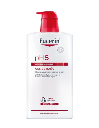 Eucerin pH5 Gel de Baño Rostro y Cuerpo 1000 ml