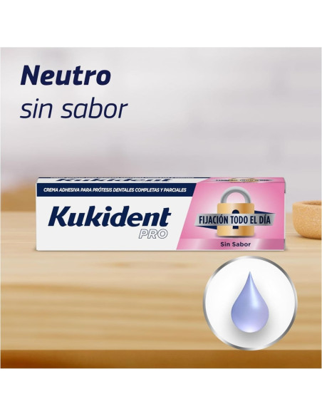 Kukident Pro Crema Adhesiva Prótesis Dental Sin Sabor 47 g
