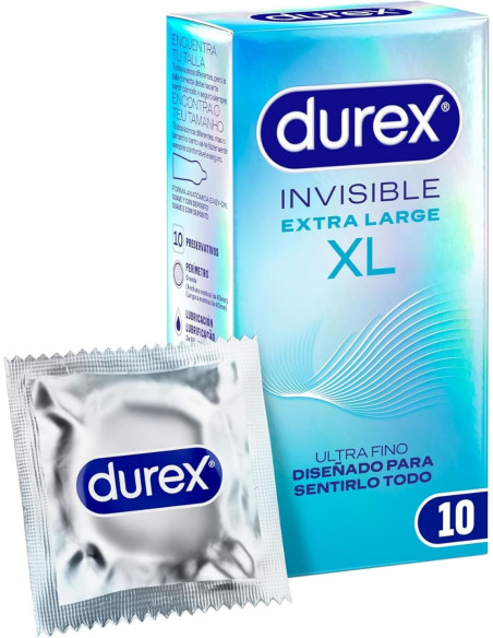Durex Preservativo Invisible XL 10 unidades