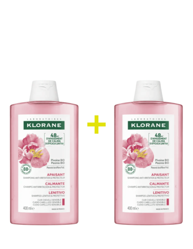 Klorane Duplo Champú Calmante a la Peonia Bio...