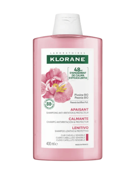 Klorane Duplo Champú Calmante a la Peonia Bio 2x400 ml