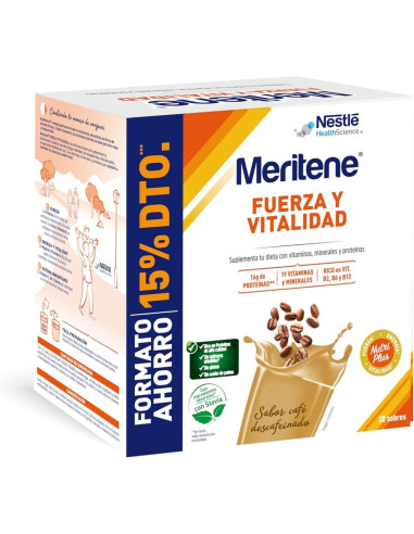 Meritene Fuerza y Vitalidad Café Descafeinado...