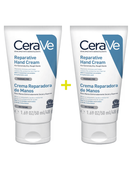 Cerave Duplo Crema Reparadora de Manos 2x50 ml