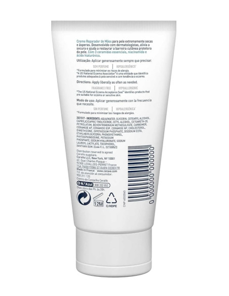 Cerave Duplo Crema Reparadora de Manos 2x50 ml