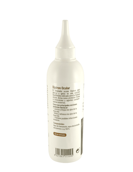 Diptron Ocular Limpieza y Protección Ojos para Mascotas Hipoalergénico 125 ml