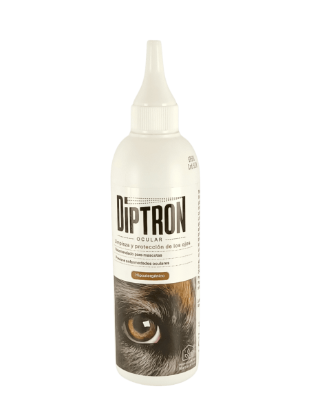 Diptron Ocular Limpieza y Protección Ojos para Mascotas Hipoalergénico 125 ml