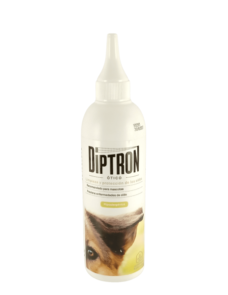 Diptron Ótico Limpieza y Protección Oídos para Mascotas Hipoalergénico 125 ml