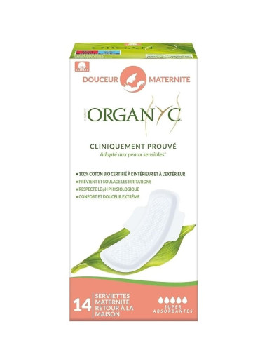 Organyc Home Maternity Compresas Post Parto...