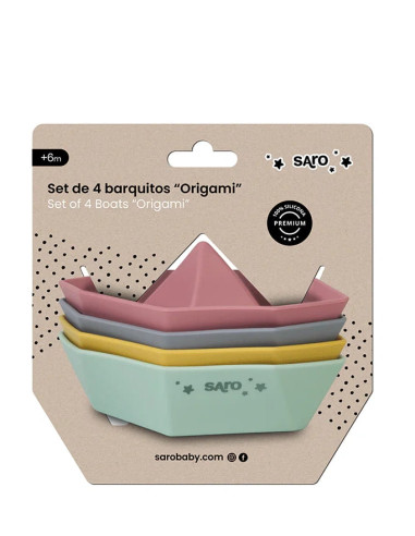 Saro Set 4 Barquitos Origami +6m