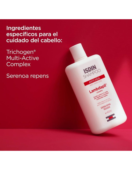 Isdin Lambdapil Champú Anti-Caída Duplo 400+400 ml 40% Dto 2ª Unidad