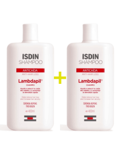 Isdin Lambdapil Champú Anti-Caída Duplo 400+400 ml 40%... 2