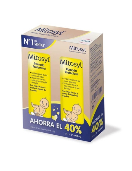 Mitosyl Pomada Protectora Duplo 2x65 g 40% Descuento 2ª Unidad