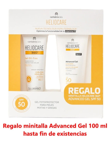 Heliocare 360º Gel Oil-Free Dry Touch SPF 50 -...