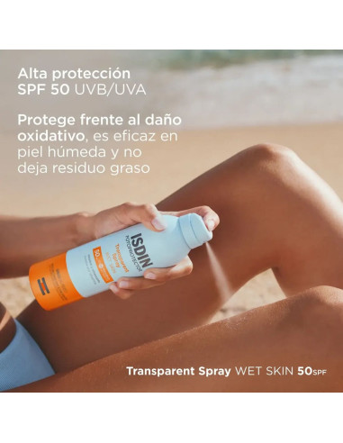 Isdin Fotoprotector Transparent Spray Wet Skin...