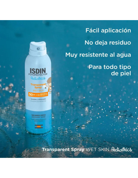 Isdin Fotoprotector Pediatrics Transparent Spray Wet Skin SPF 50 - 250 ml