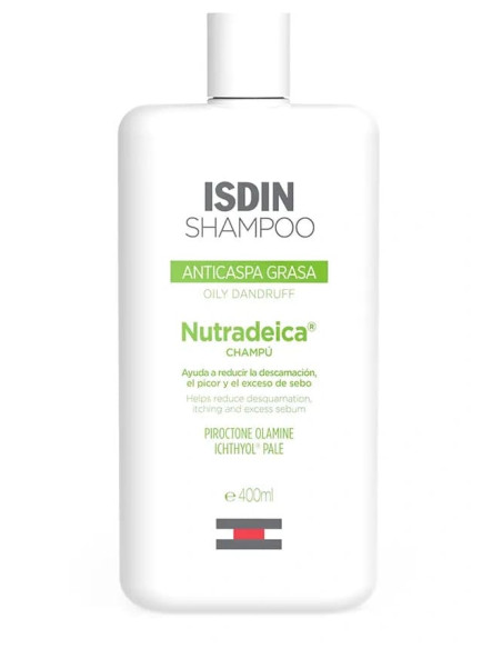 Isdin Nutradeica Champú Anticaspa Grasa 400 ml + Obsequio 100 ml