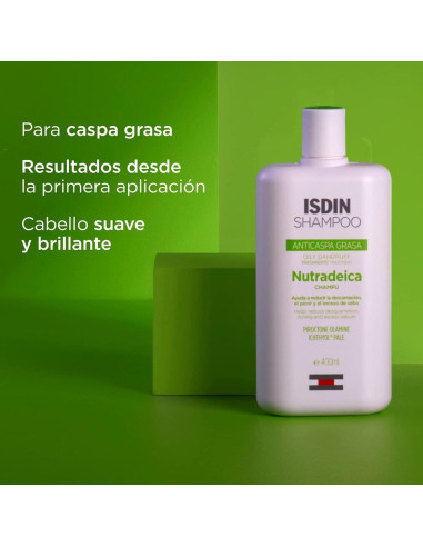Isdin Nutradeica Champú Anticaspa Grasa 400 ml...