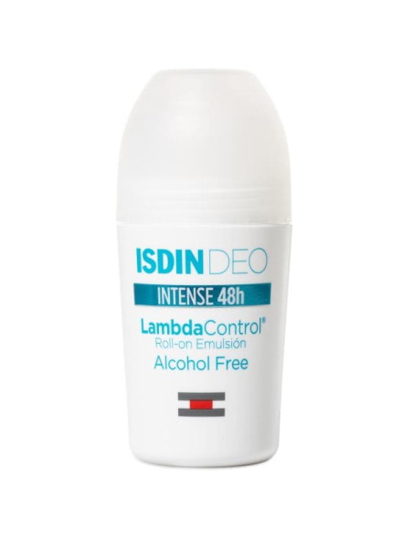 Isdin Deo Lambda Control Intense 48h Desodorante Antitraspirante sin Alcohol Roll-on 2x50 ml