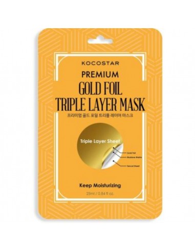 Kocostar Premium Gold Foil Triple Layer Mask 25 ml